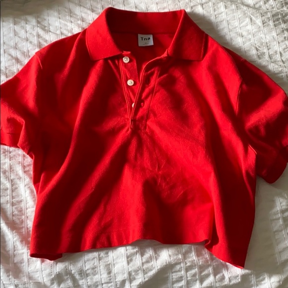 TNA Cropped polo shirt